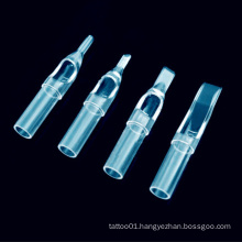 Short Blue Clear Disposable Plastic Tattoo Tips